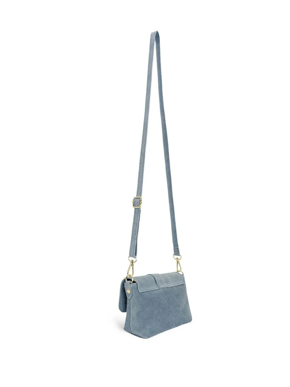 BERLINGOT SUEDE suede micro-bag Pastel blue