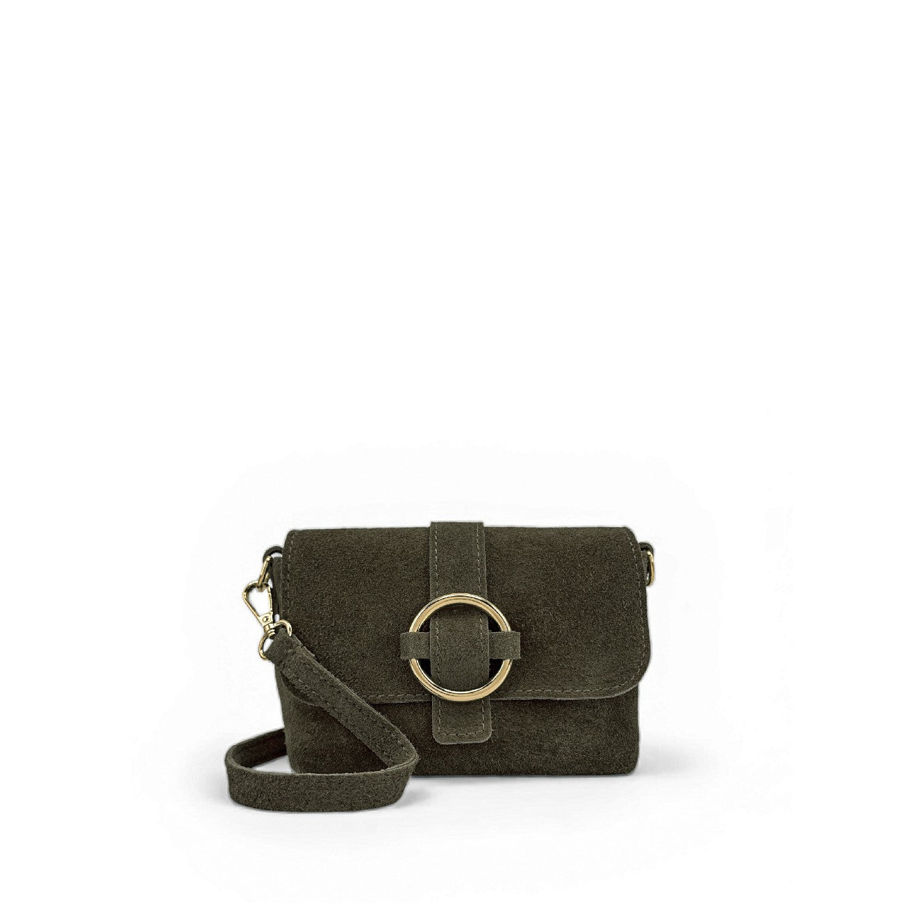 Bag main suede VERONE SUEDE Almond green