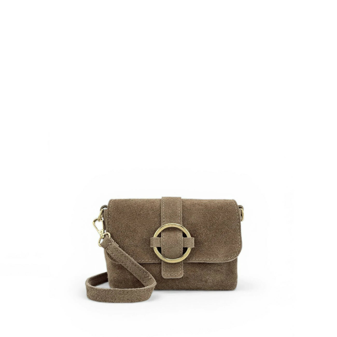 Bag main suede VERONE SUEDE Almond green