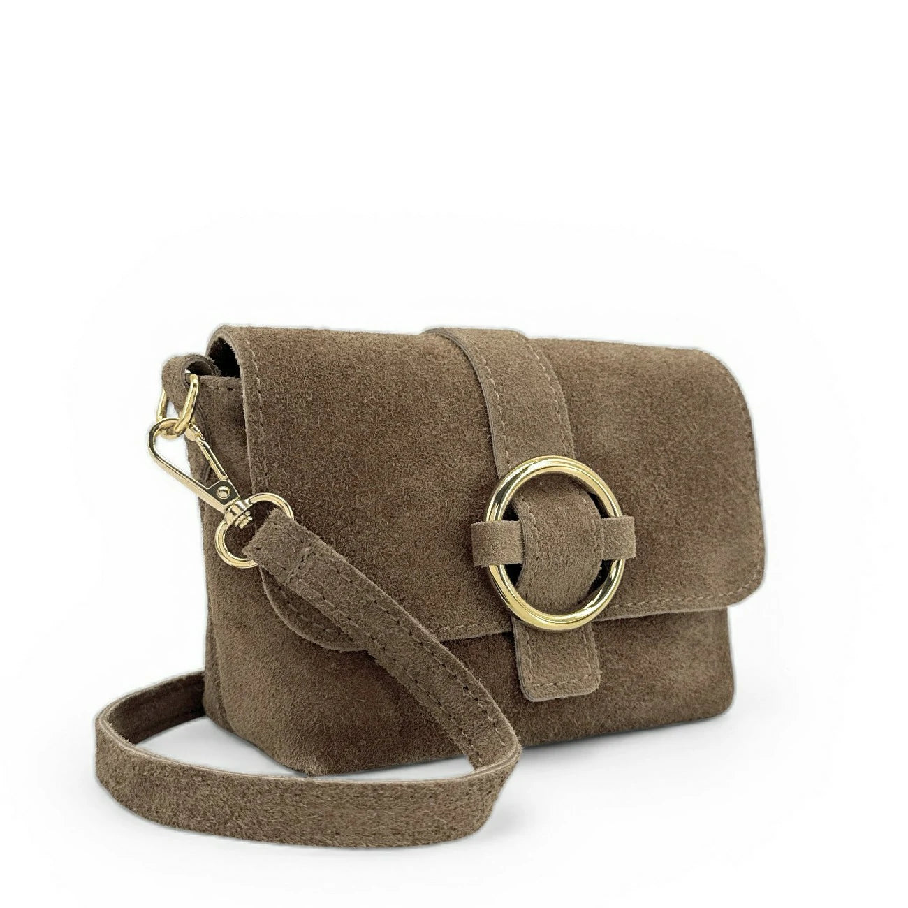 Bag main suede VERONE SUEDE Almond green