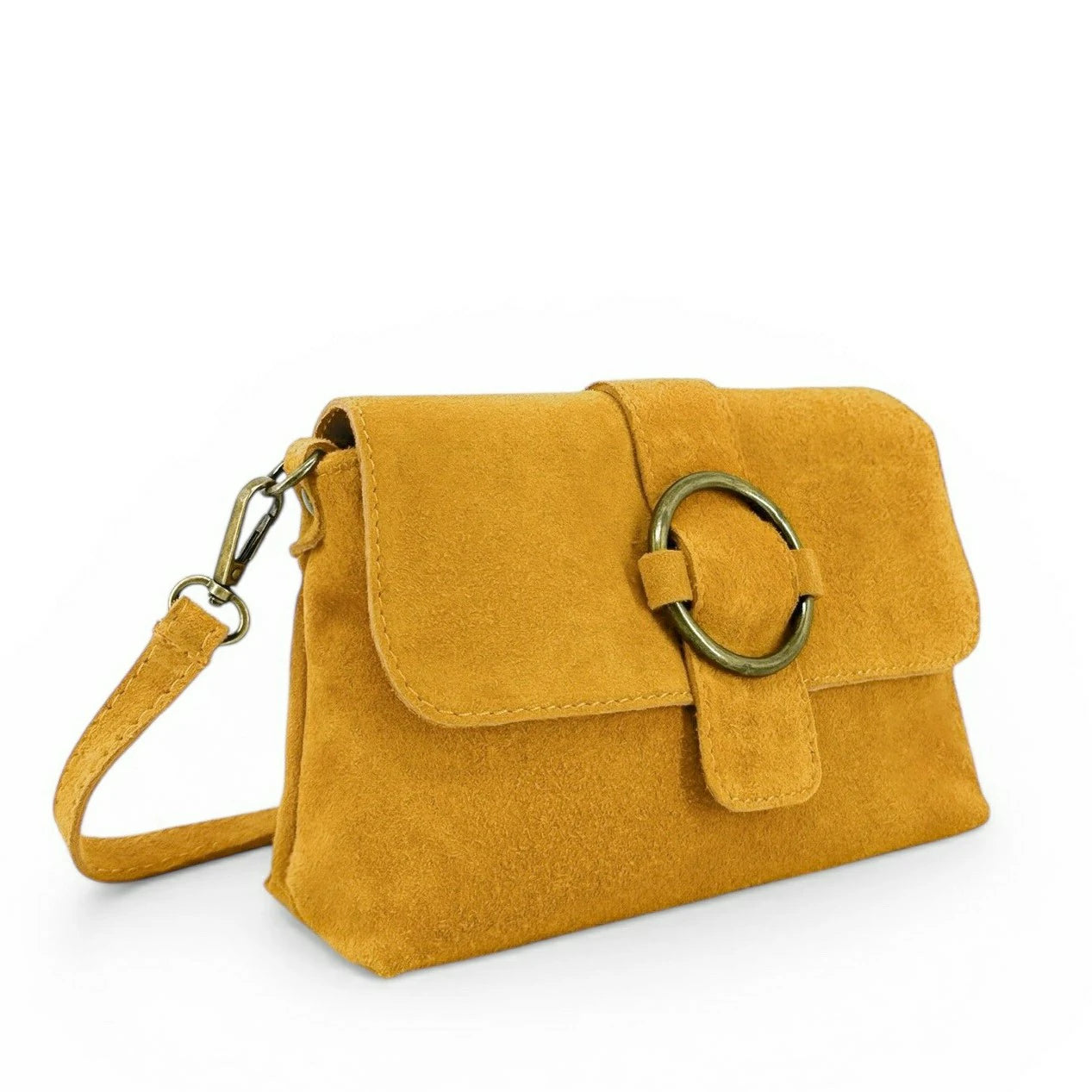 Bolsa main ante VERONE SUEDE Verde menta