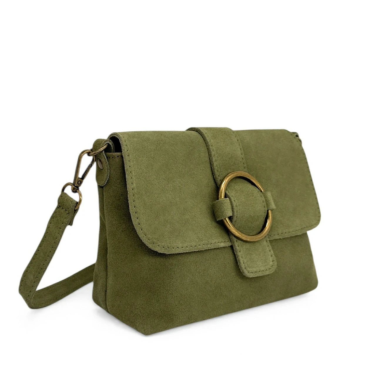 Sac à main en daim VERONE SUEDE Kaki