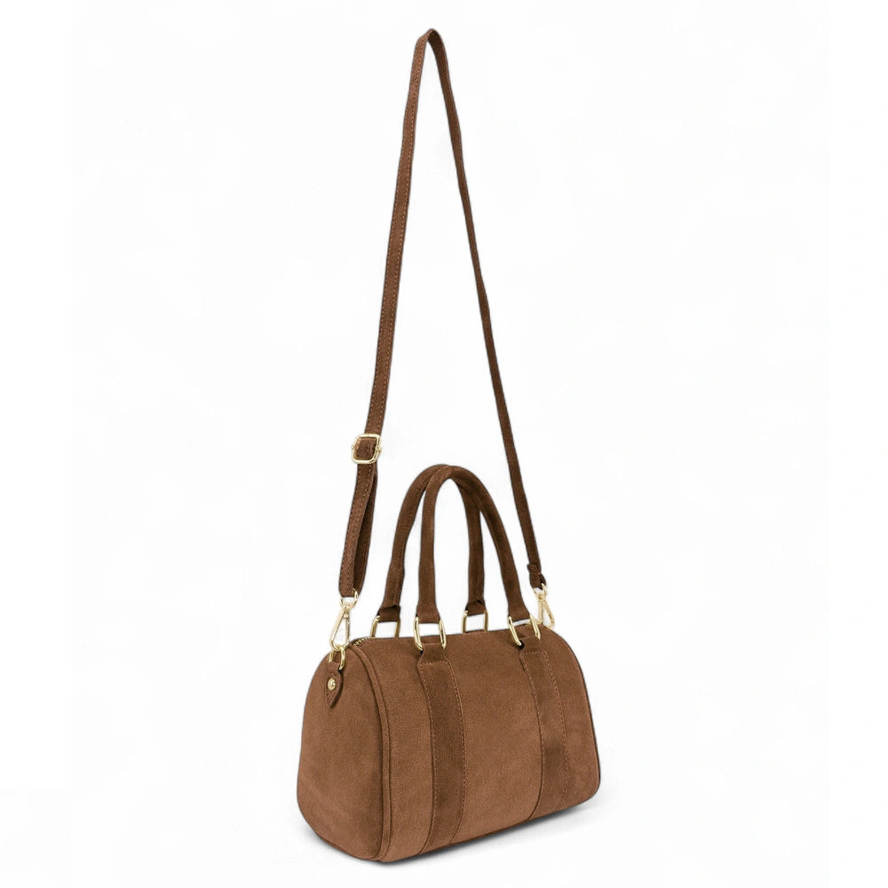 Mini bolso bowling en ante DJODY Topo