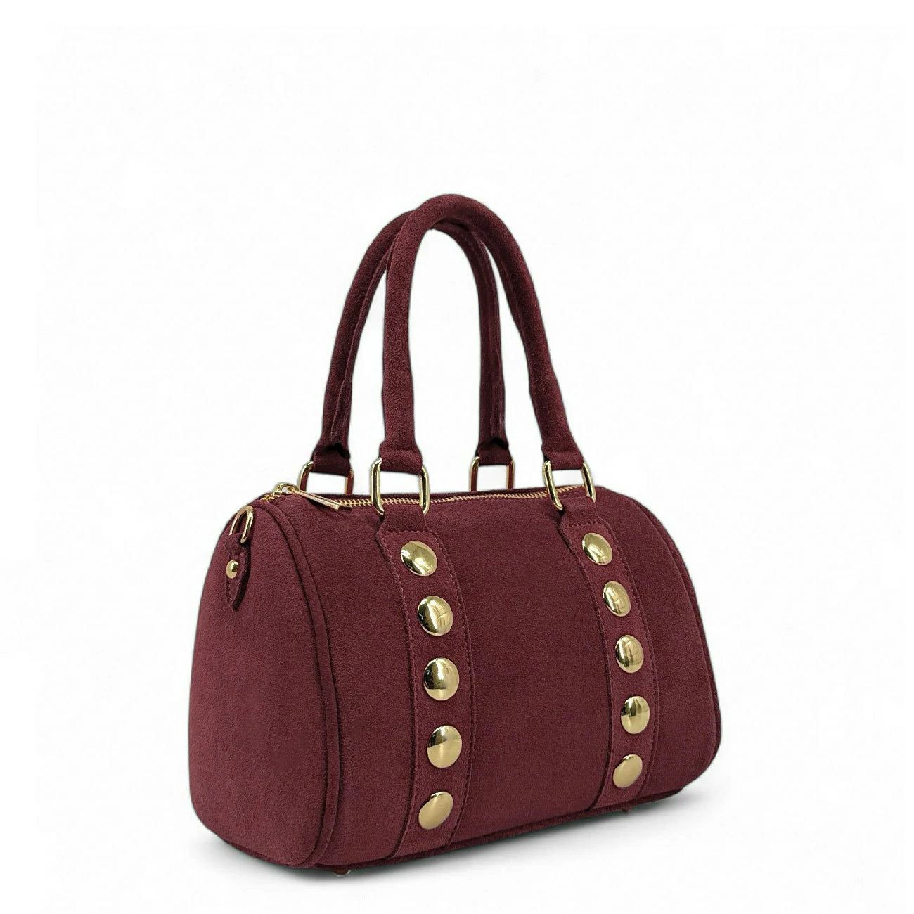 Mini sac bowling en daim DJODY Prune