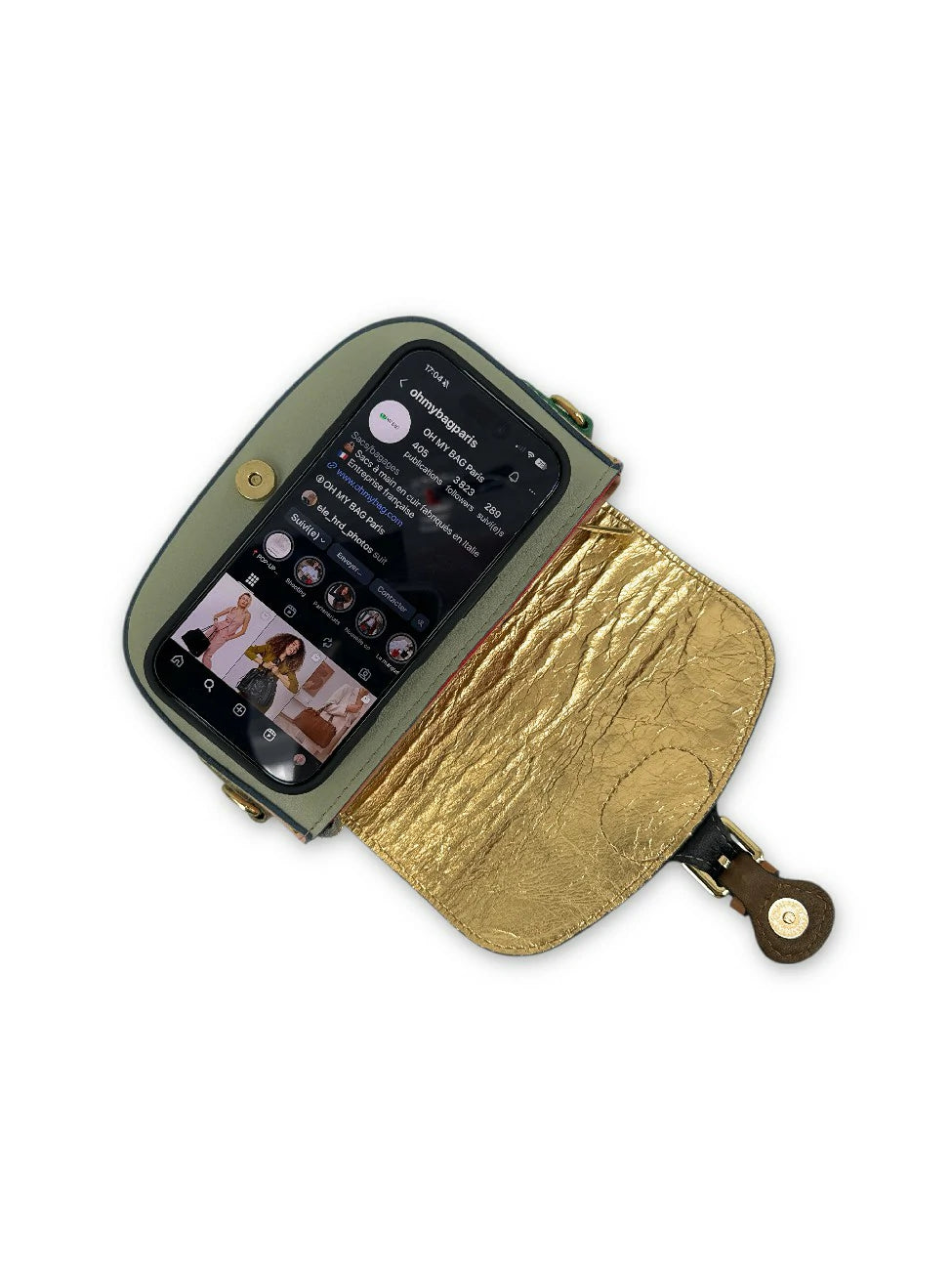 Mini-Tasche aus Glattleder MINI MADDY Mehrfarbig 2
