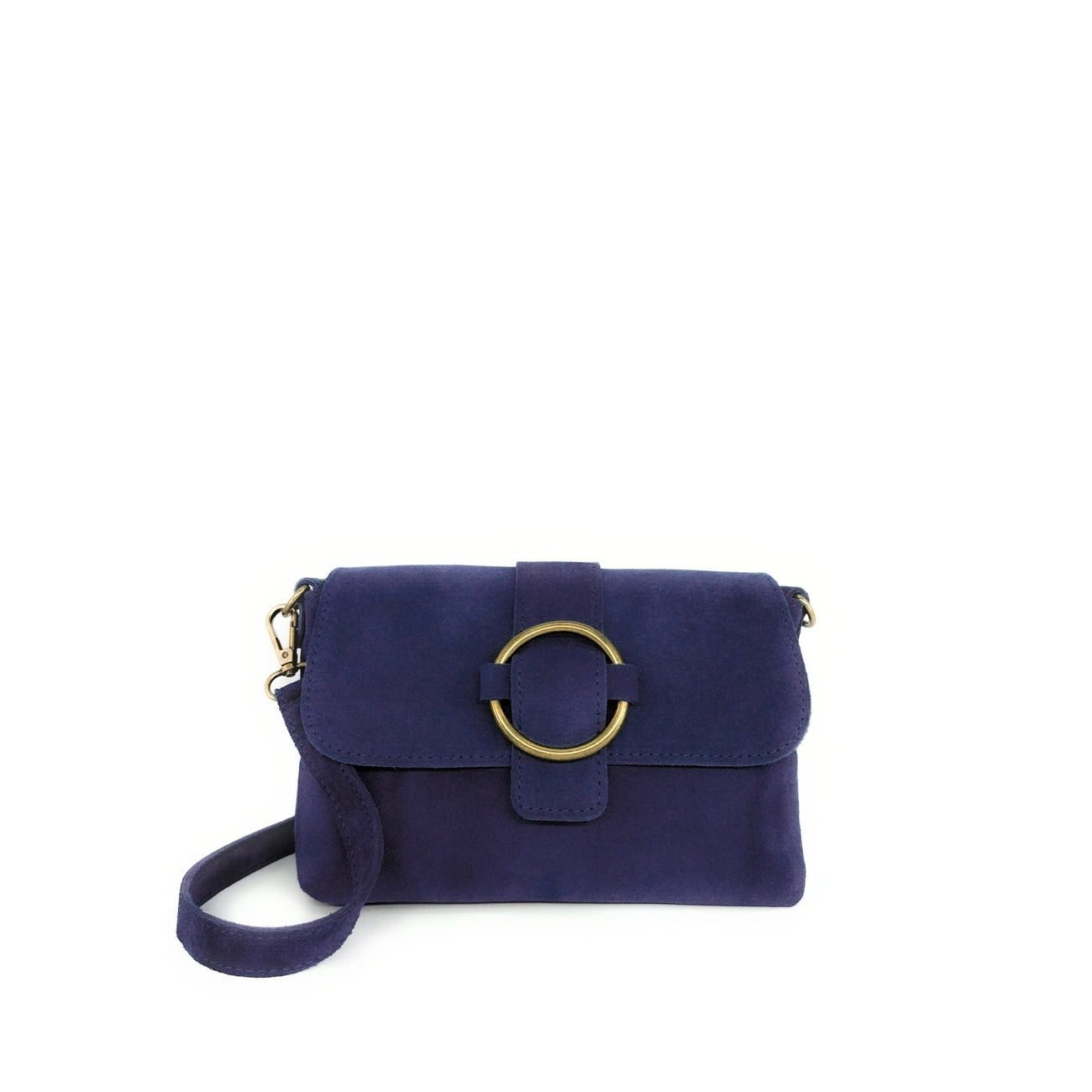 Sac à main en daim VERONE SUEDE Bleu profond