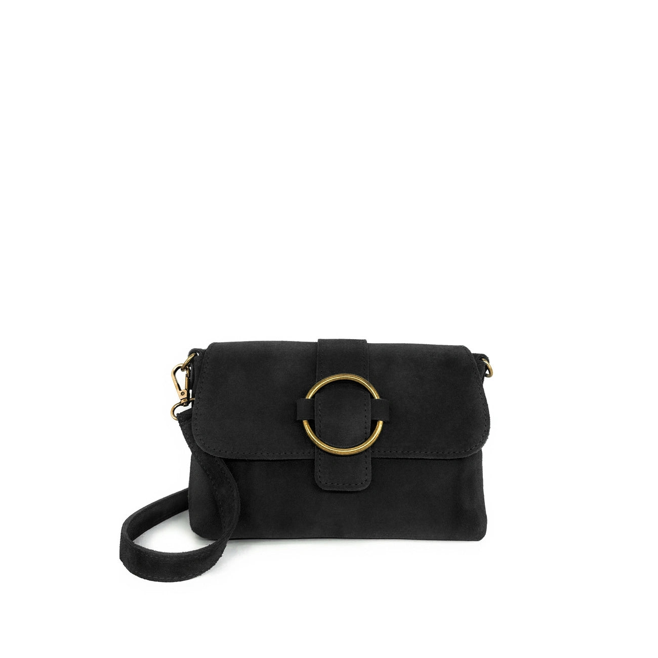 Sac à main en daim VERONE SUEDE Noir