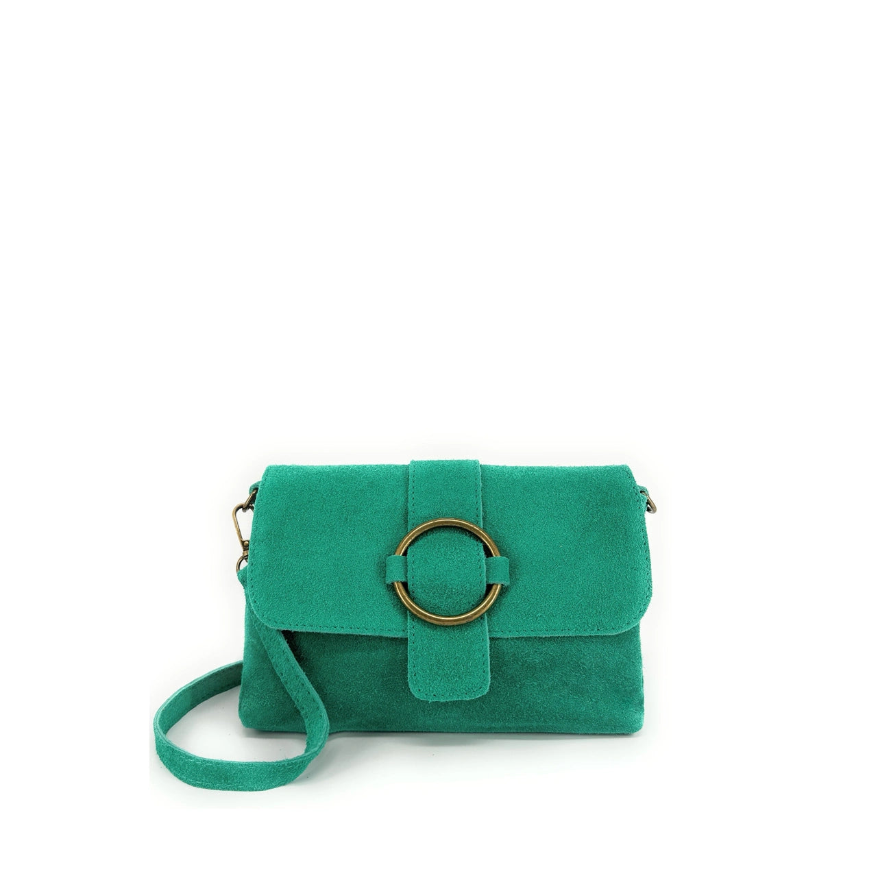 Sac à main en daim VERONE SUEDE Vert menthe