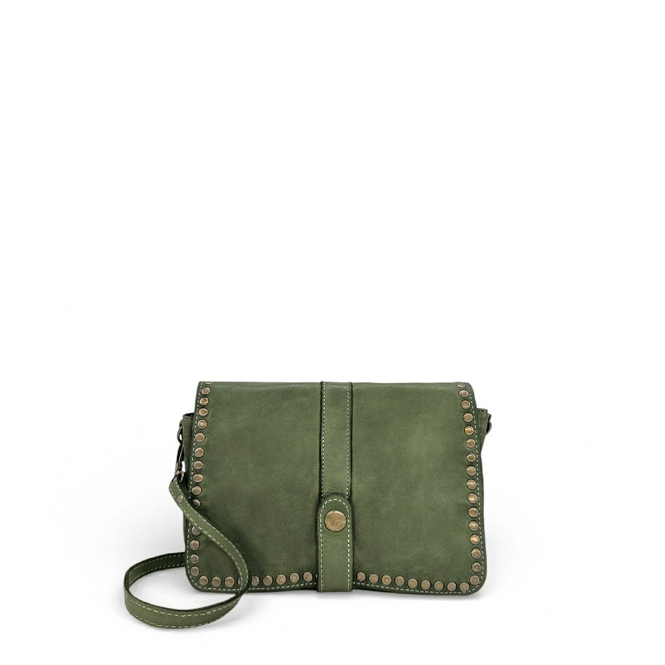 Borsa besace cinturino in pelle vintage MISS SHAN Clear Khaki