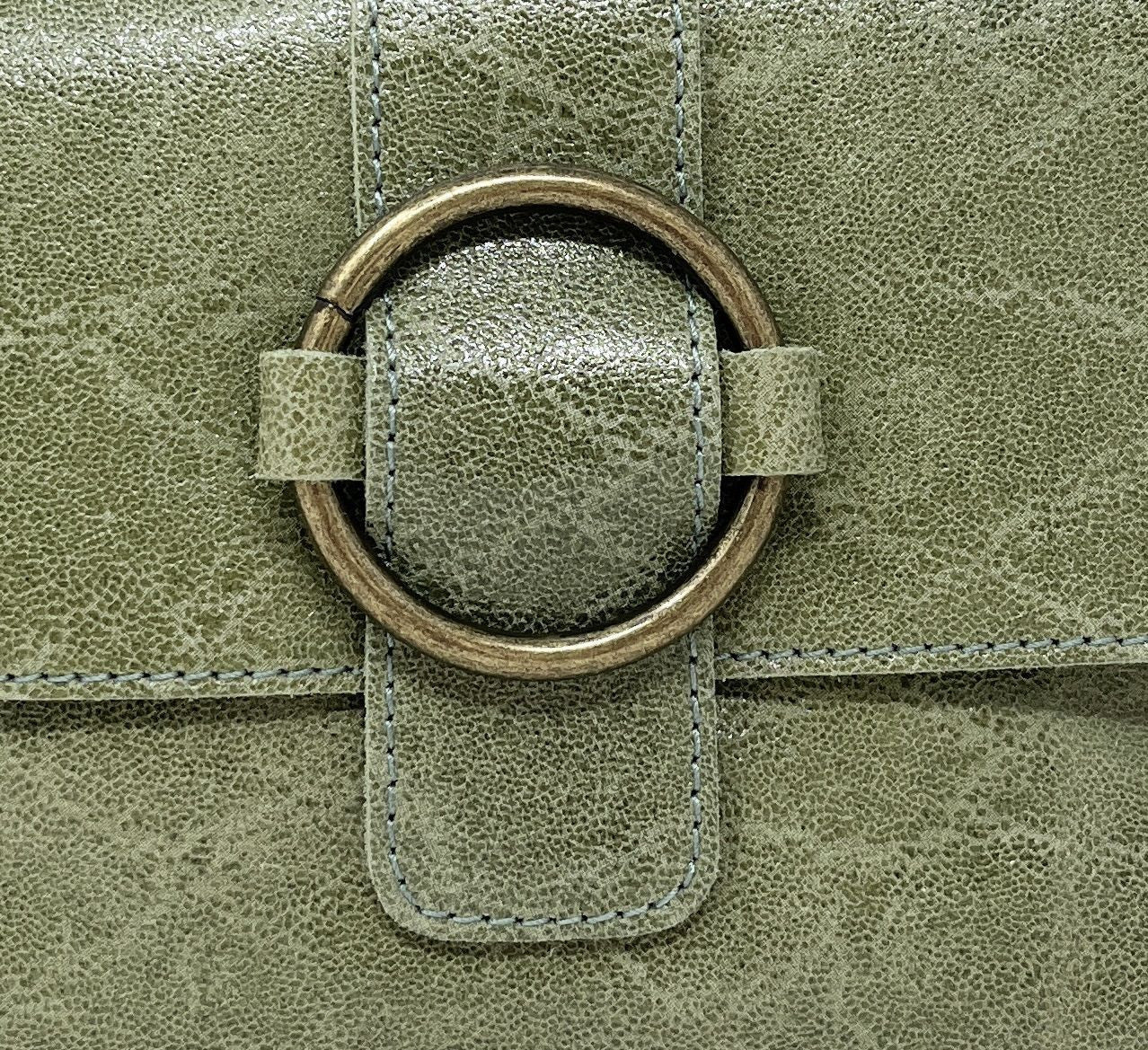 Mini sac en cuir lisse VERONE Vert pastel
