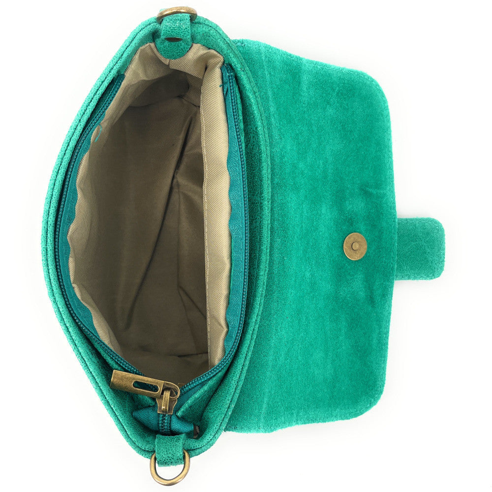 Mini sac en cuir lisse VERONE Lagon