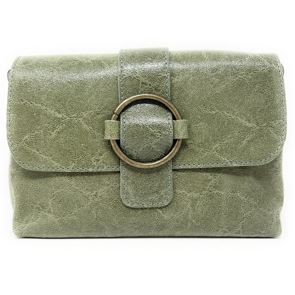 Mini sac en cuir lisse VERONE Vert pastel