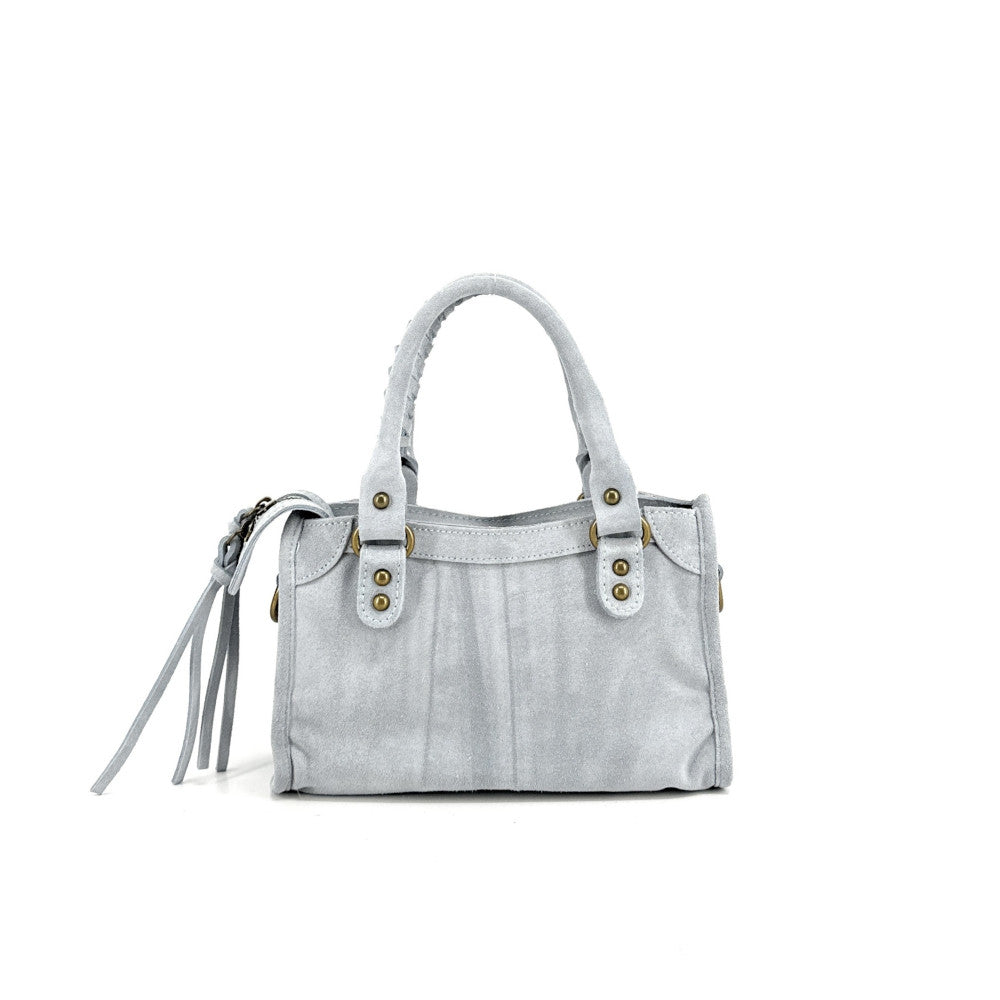 Mini-sac en croûte de cuir TAO Bleu pastel