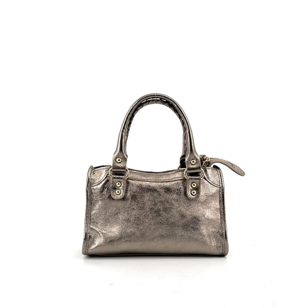 Mini-sac en cuir irisé TAO Champagne irisé