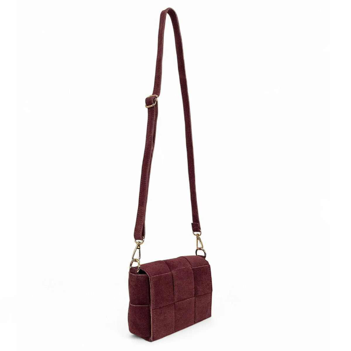Micro bolso de ante TWENTY TWO Burdeos