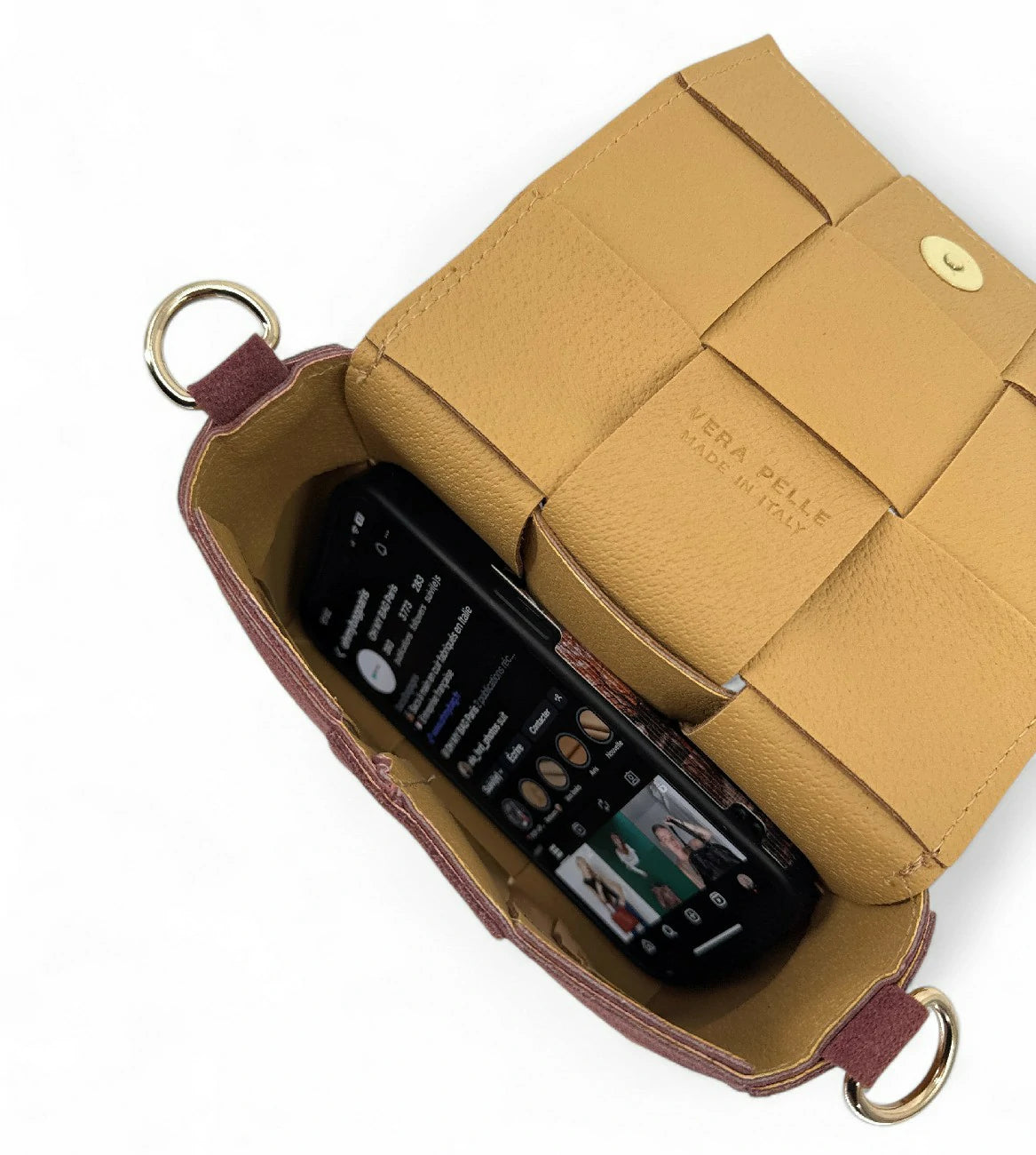 Micro bolso de ante TWENTY TWO Burdeos