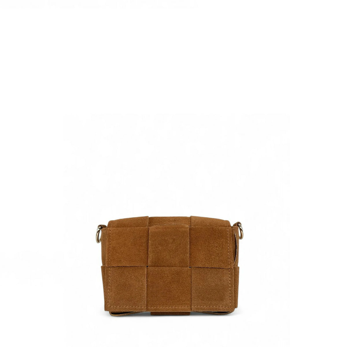 Mikro-Tasche aus Wildleder TWENTY TWO Dunkelcamel
