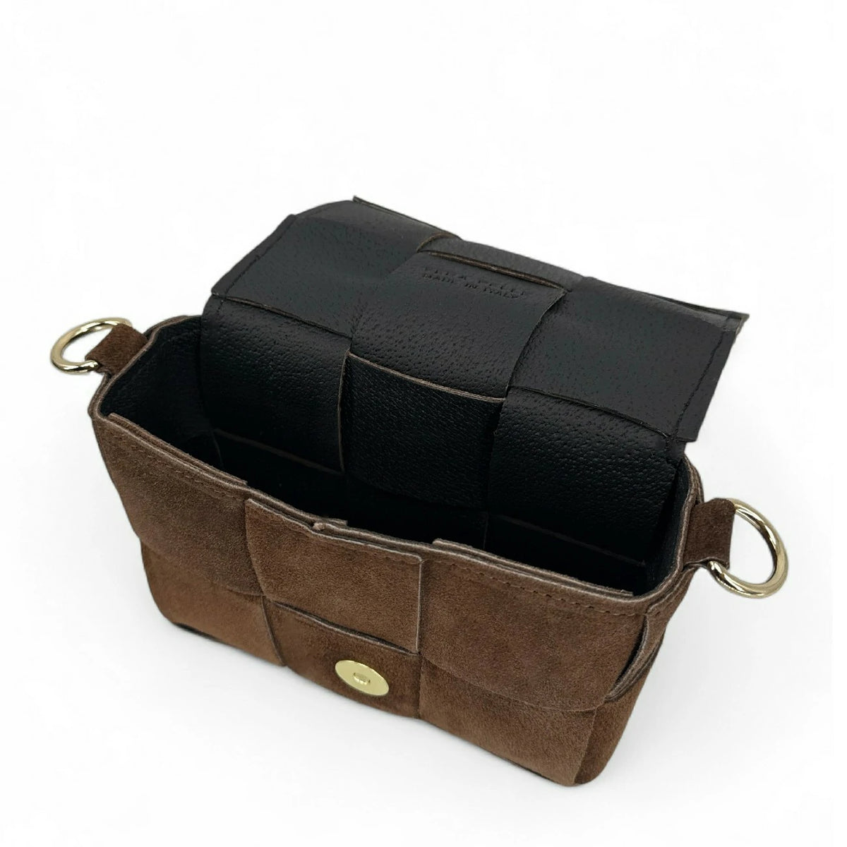 Micro-Tasche aus Wildleder TWENTY TWO Schokolade