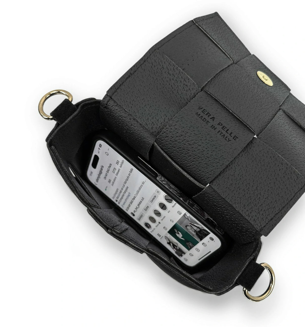 Micro bolso de ante TWENTY TWO Negro