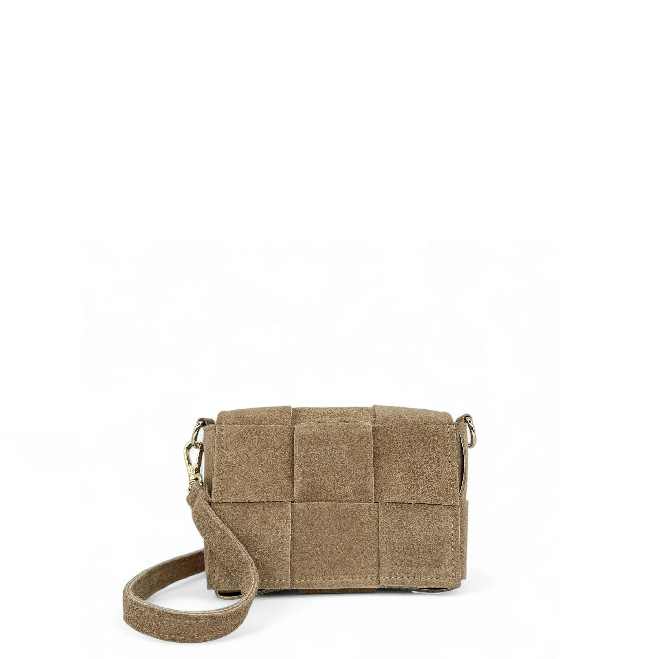 Micro sac en daim TWENTY TWO Taupe clair