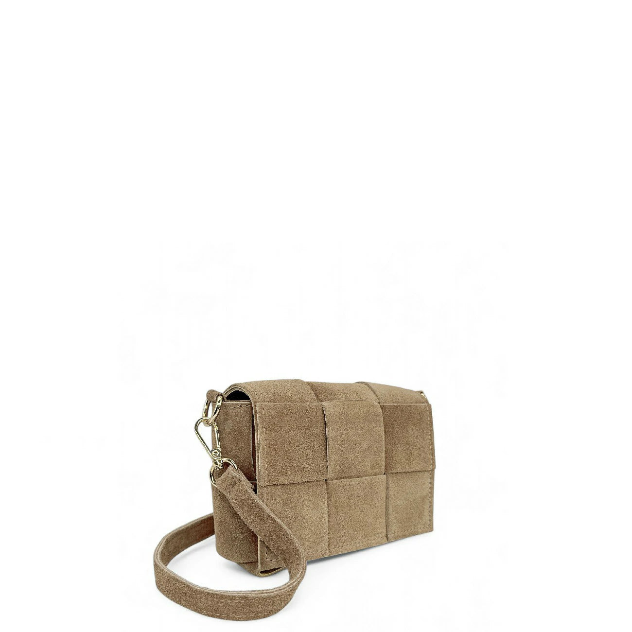 Micro sac en daim TWENTY TWO Taupe clair