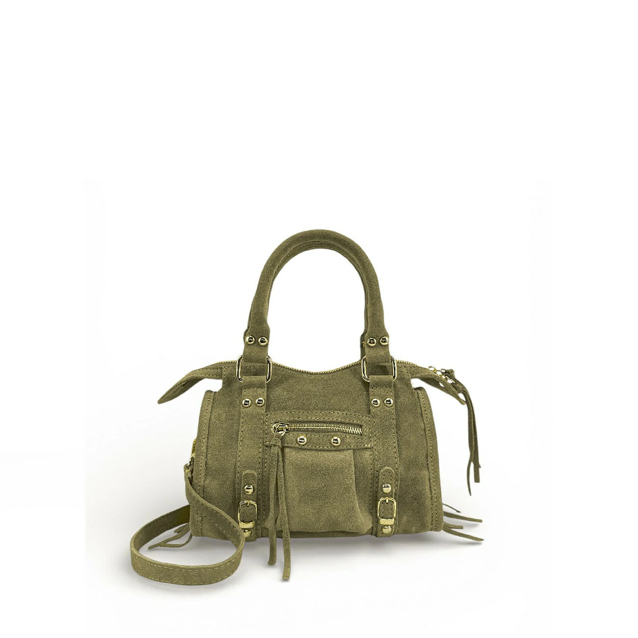 Mini-sac en daim STORM SUEDE NANO Vert kaki