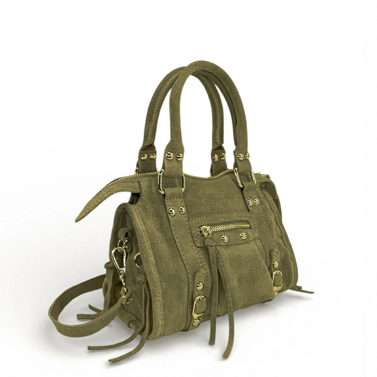 Mini-sac en daim STORM SUEDE NANO Vert kaki