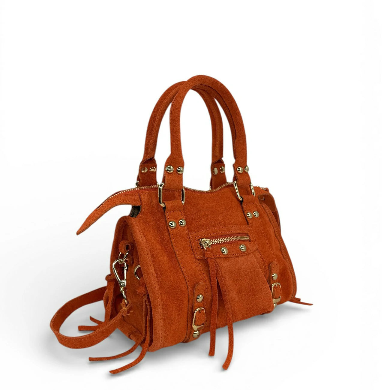 Mini-sac en daim STORM SUEDE NANO Orange mandarine