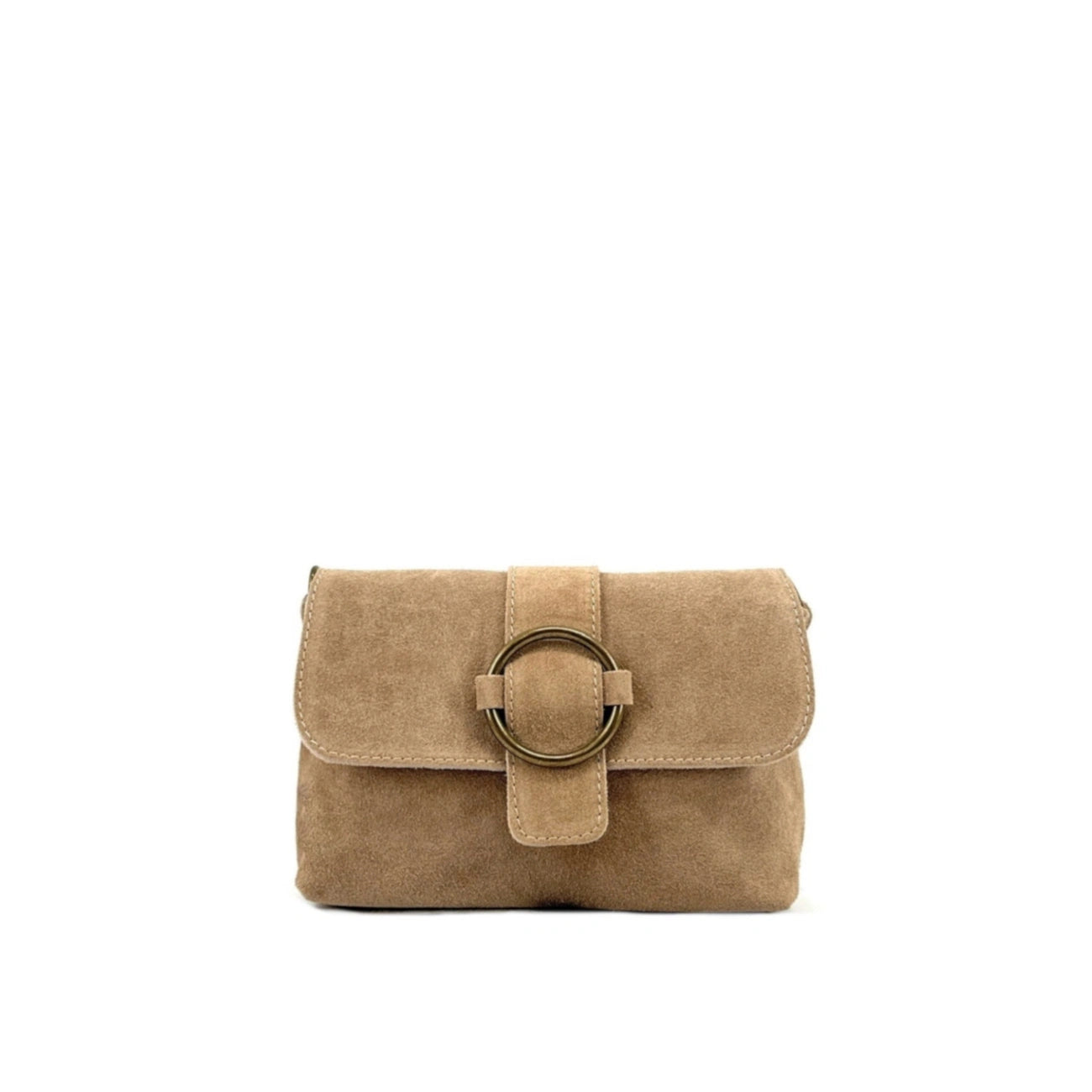 Sac à main en daim VERONE SUEDE Taupe clair