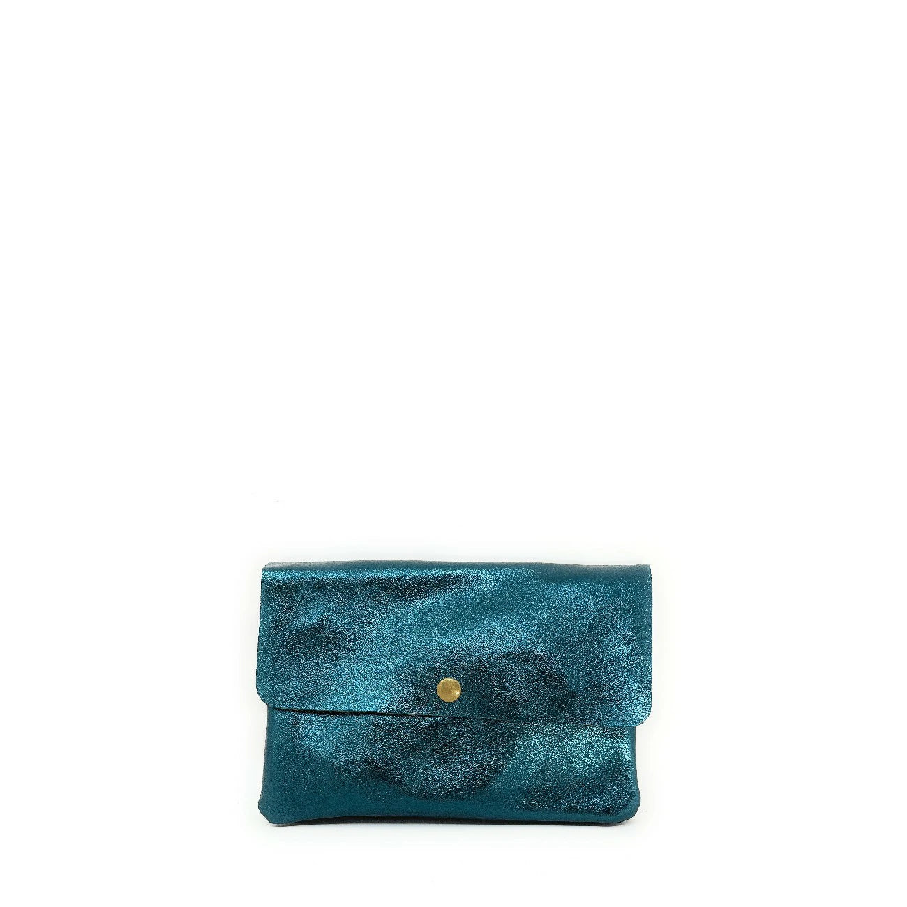 Leather pouch bag irise MAELIA Duck green