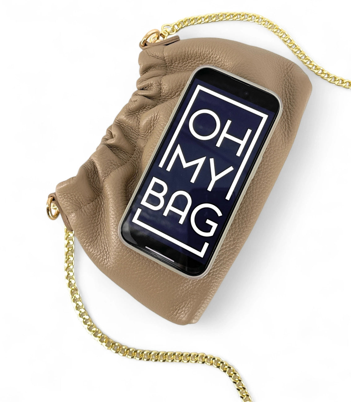 Bolso de cuero grano POUCHINETTE Lunar