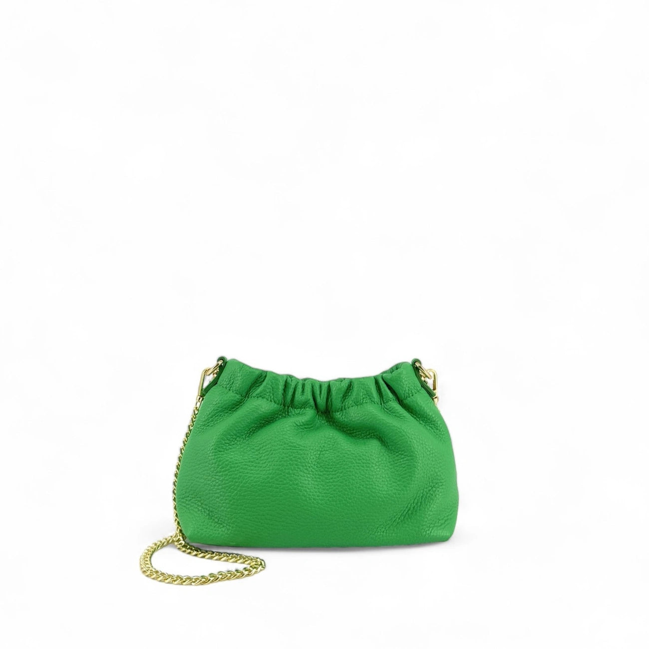 Bolso de cuero grano POUCHINETTE Verde inglés