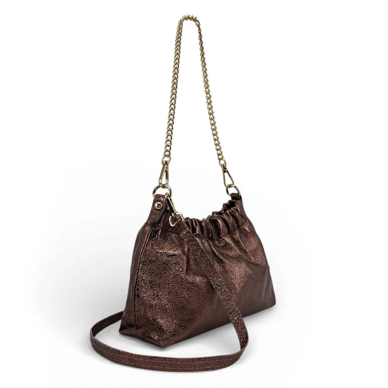 Bolso de cuero grano POUCHINETTE Blanco