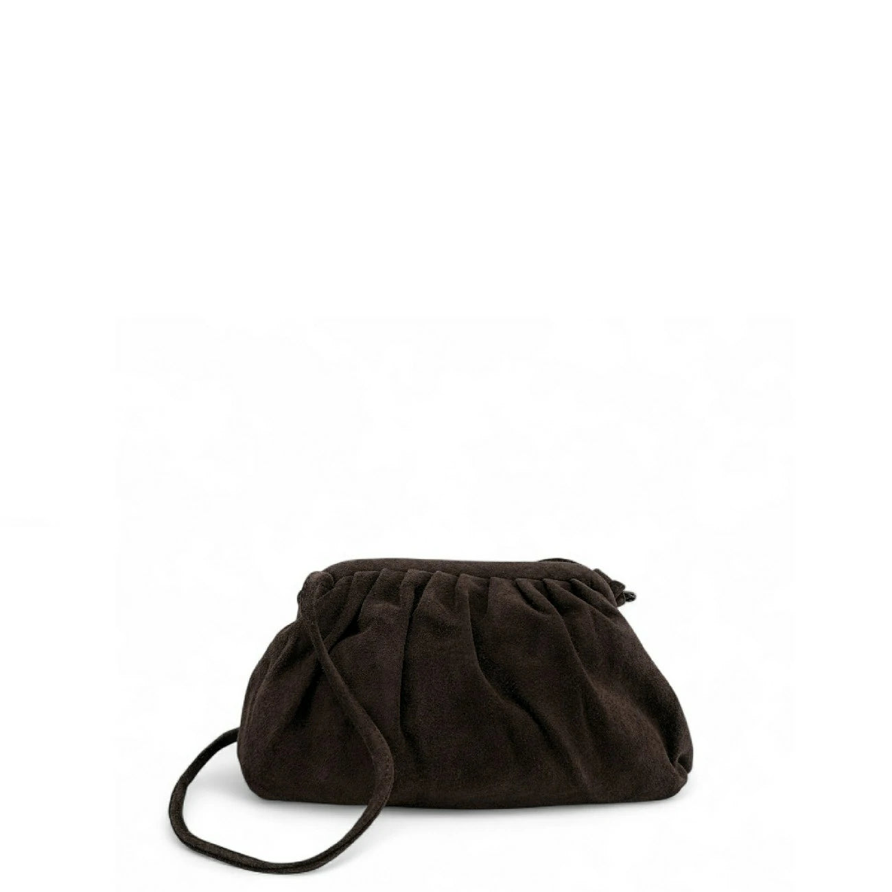 Sac à main pouch en daim BRASILIA Chocolat