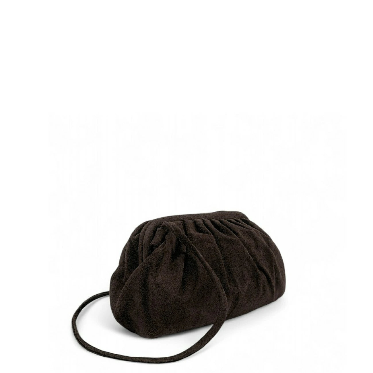 Sac à main pouch en daim BRASILIA Chocolat