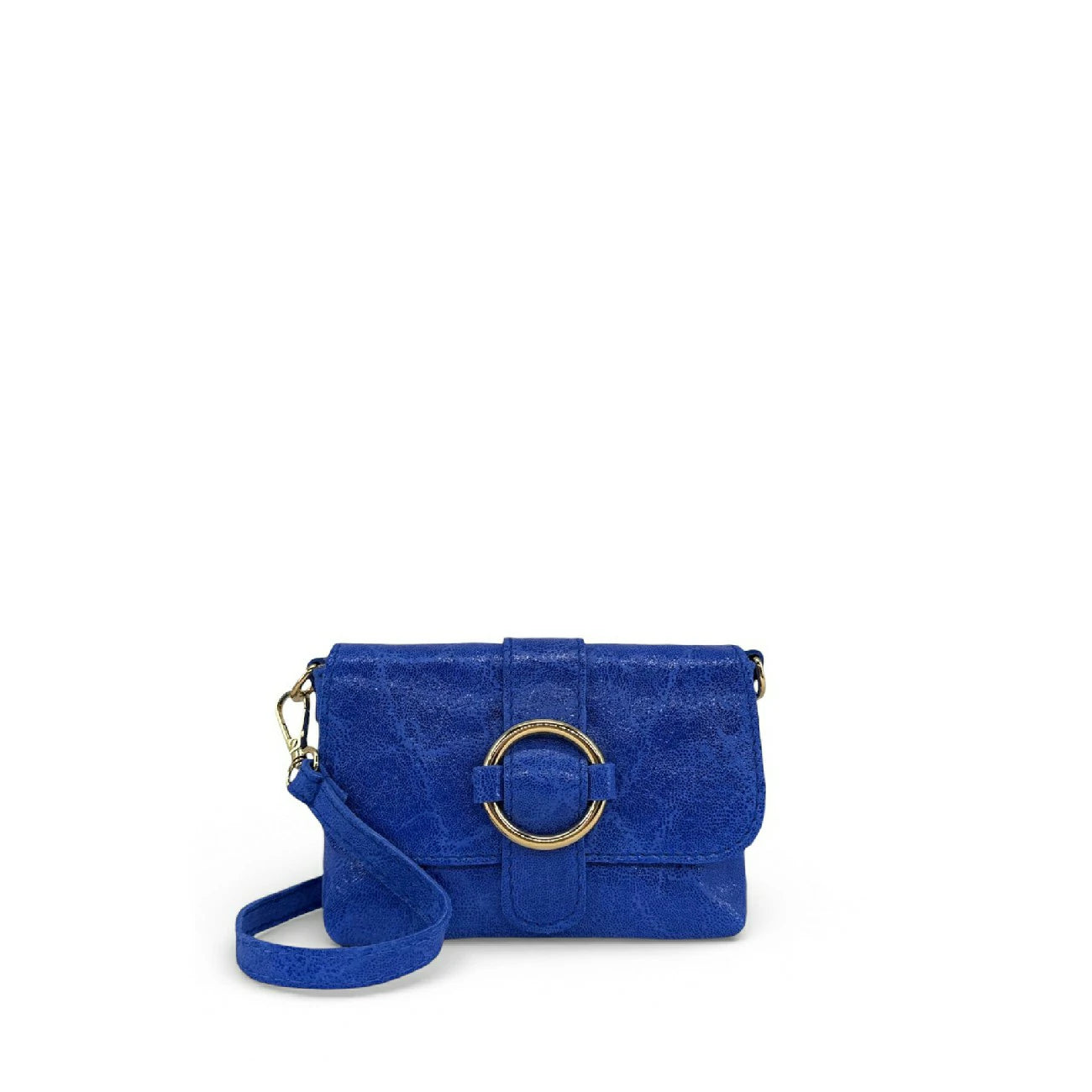 Mini sac en cuir brossé LITTLE VERONE Bleu roi