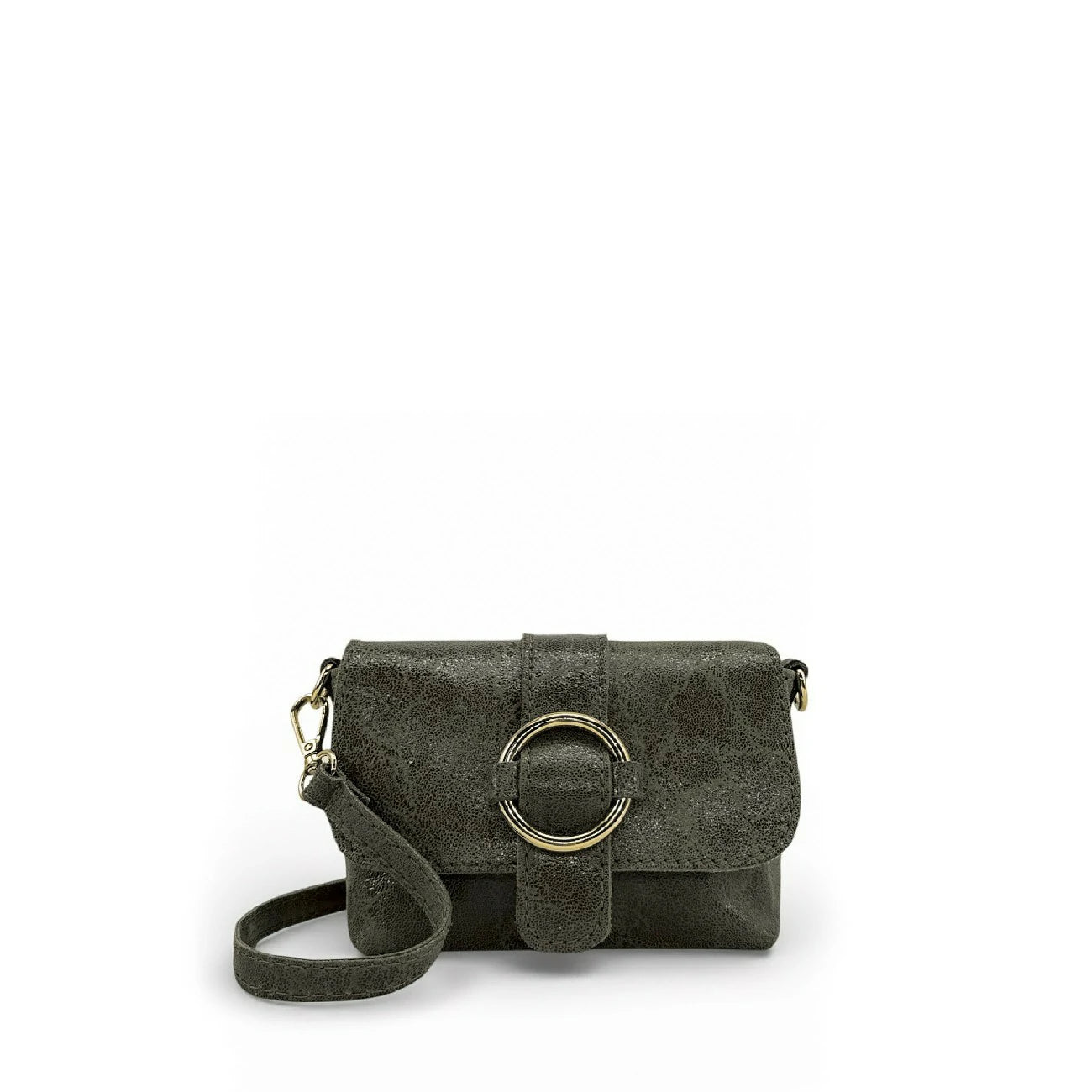 Mini sac en cuir brossé LITTLE VERONE Kaki