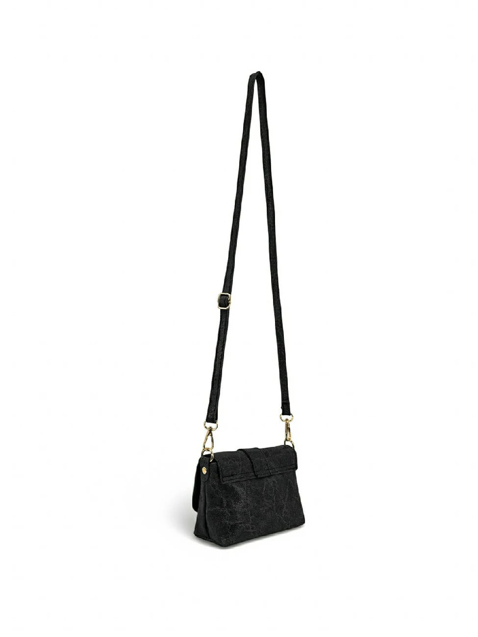 BERLINGOT black brushed leather micro bag