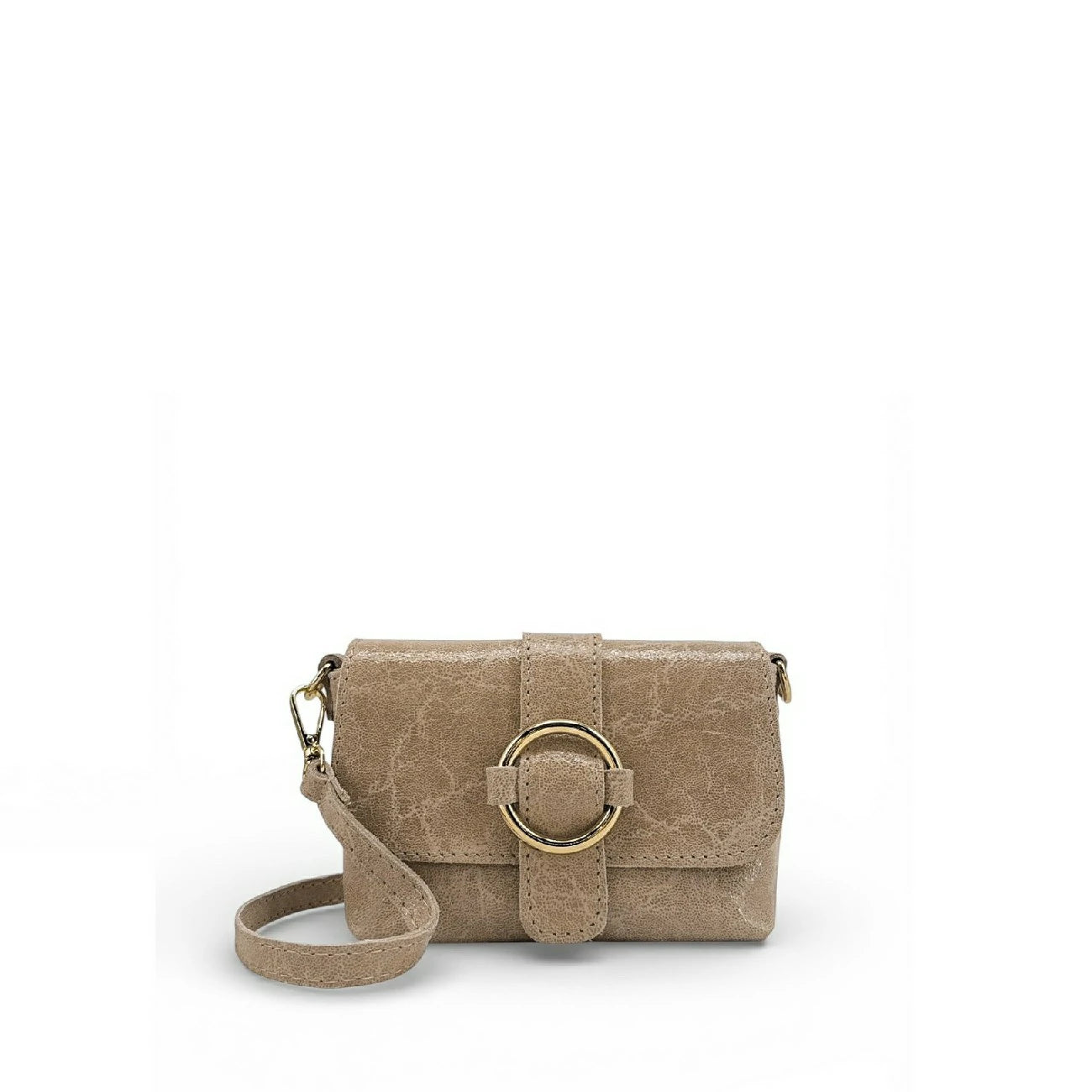 Mini sac en cuir brossé LITTLE VERONE Taupe