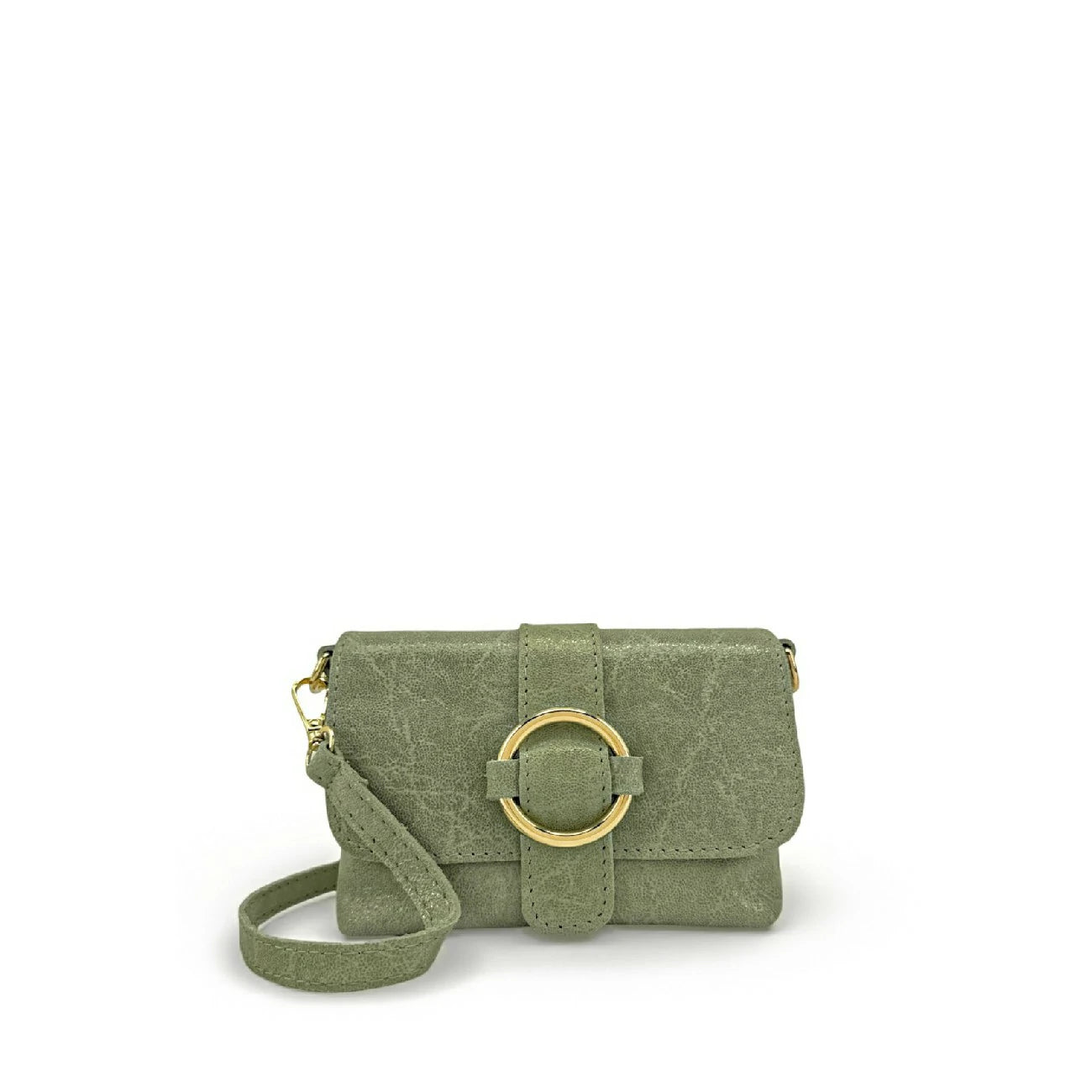 Bag main suede VERONE SUEDE Almond green