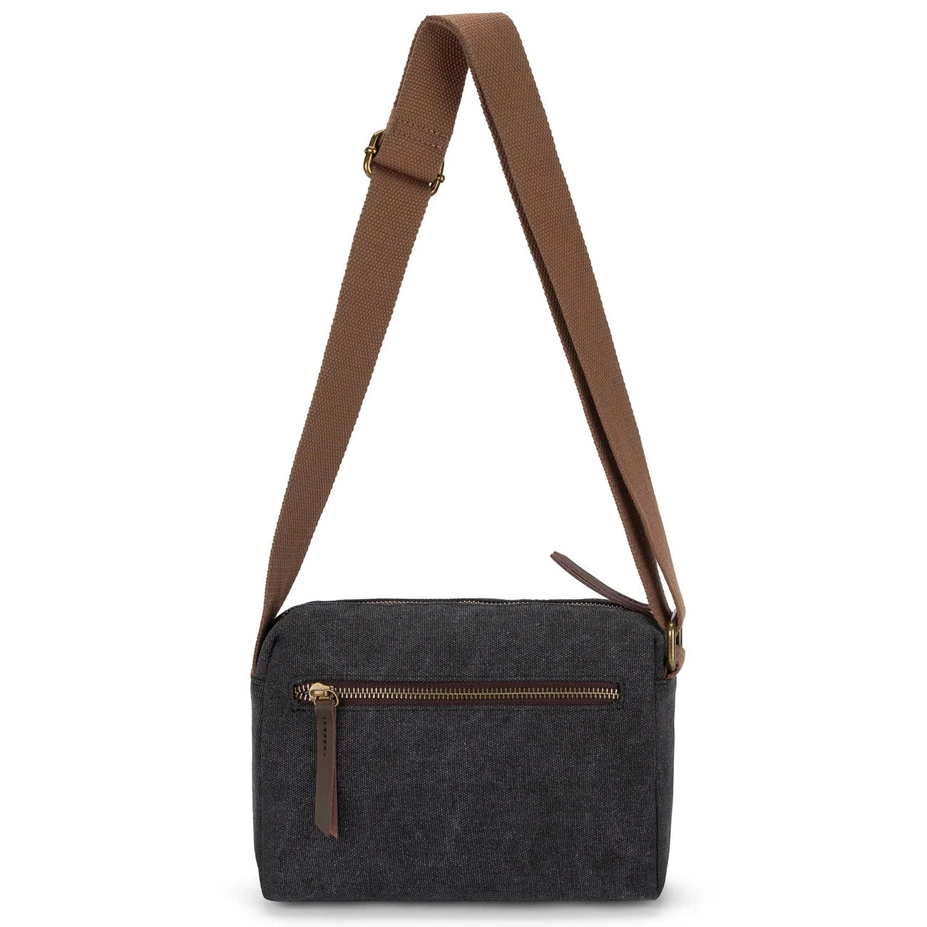 Sac trotteur en toile et cuir GARIBALDI Noir