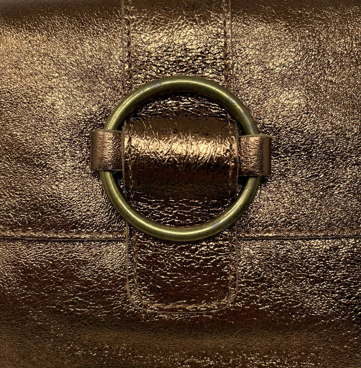 Mini borsa in pelle iridescente VERONE Bronzo