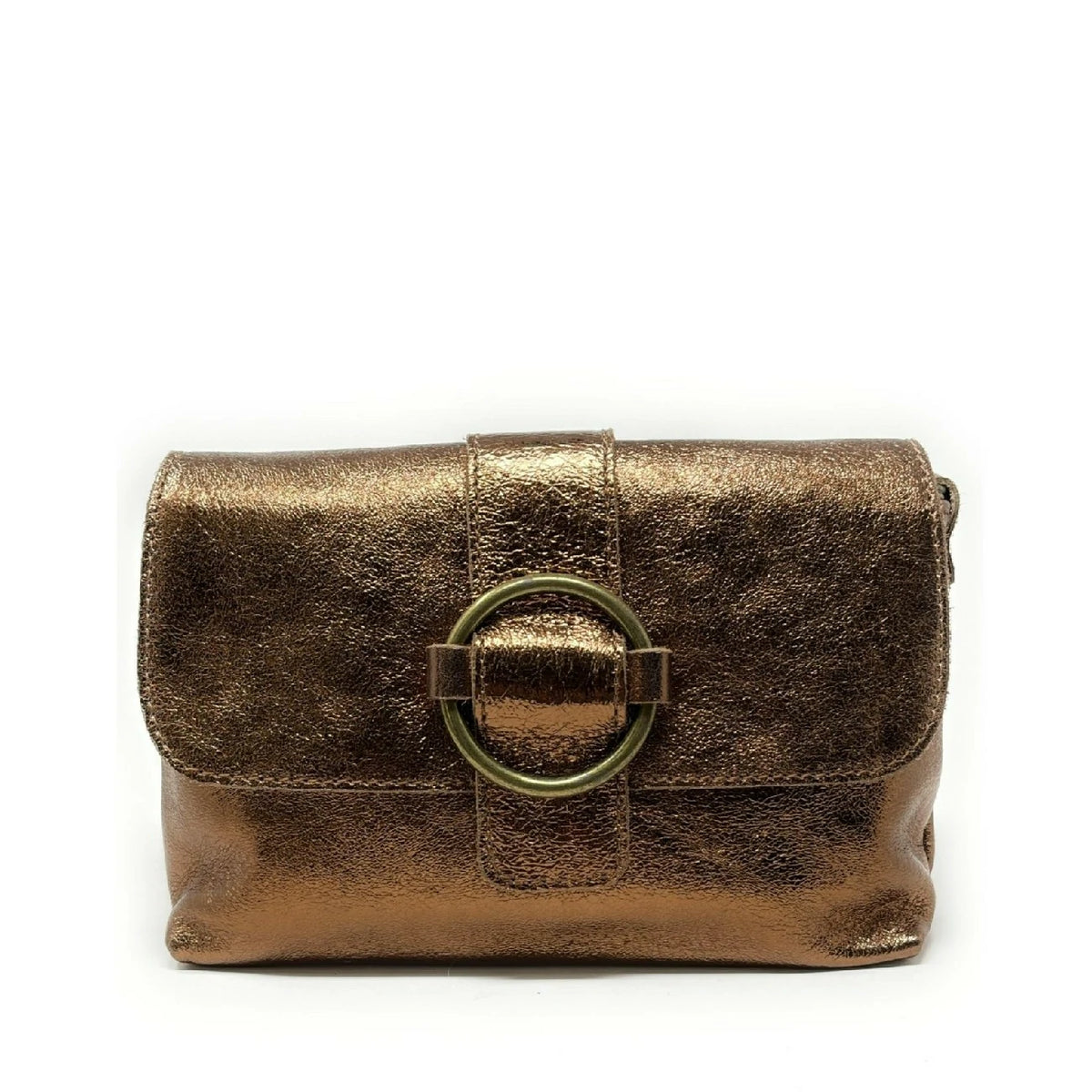 Mini borsa in pelle iridescente VERONE Bronzo