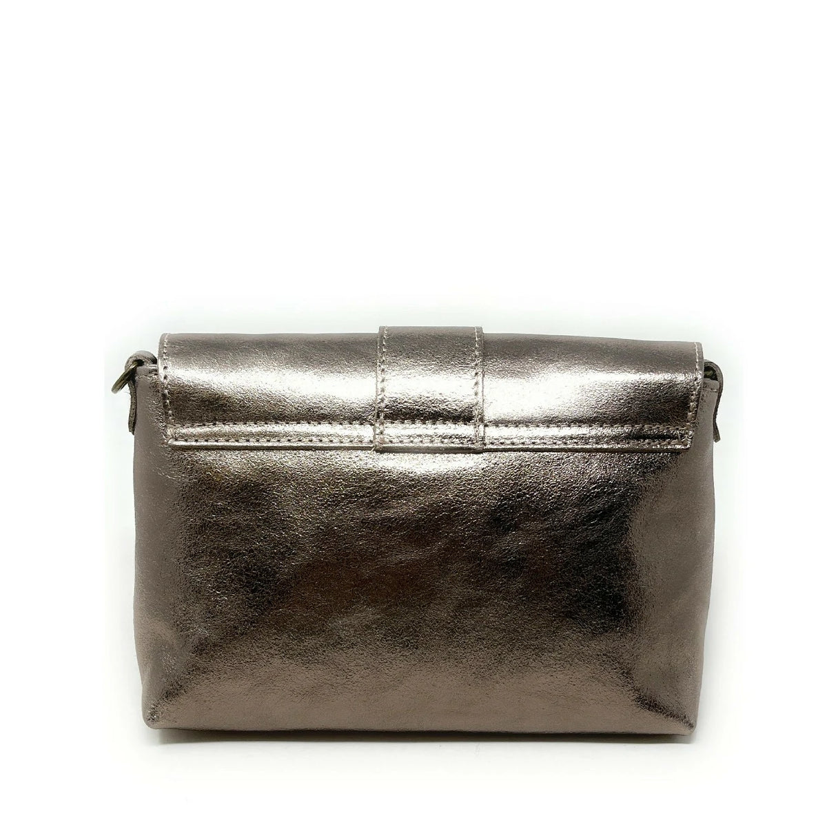 Mini-Tasche aus schillerndem Leder VERONE Champagner irisierend