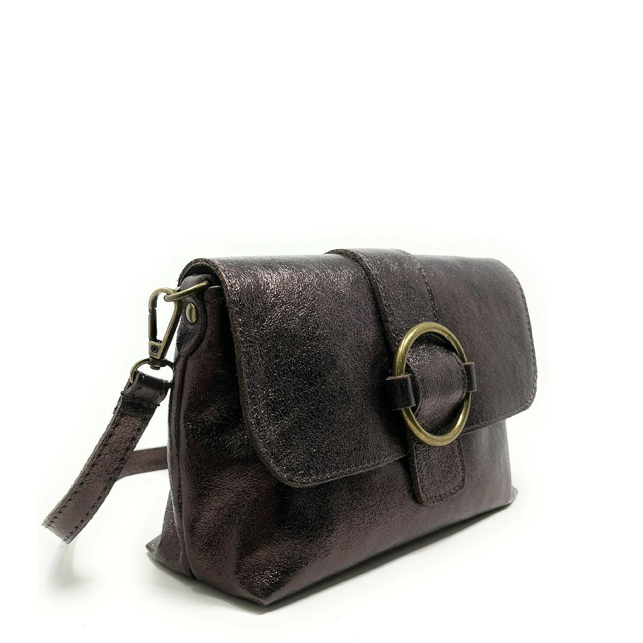 Mini bolso de cuero irismi VERONE Chocolate irismi