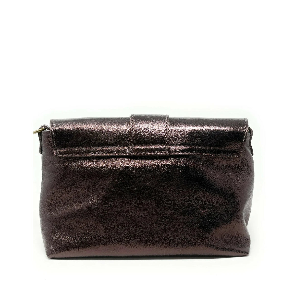 VERONE Iridescent Leather Mini Bag Iridescent Chocolate