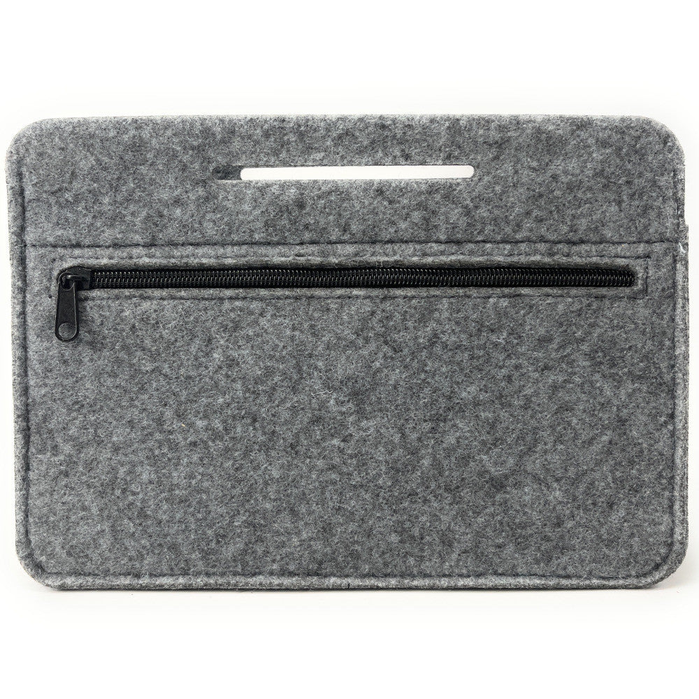 Organiseur en feutrine écologique imprimée CALIPSO Gris clair