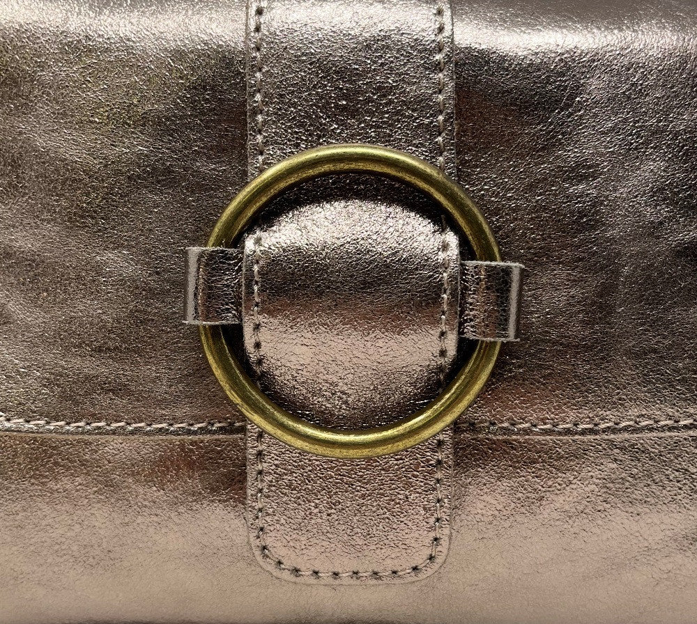 Mini sac en cuir irisé VERONE Champagne irisé
