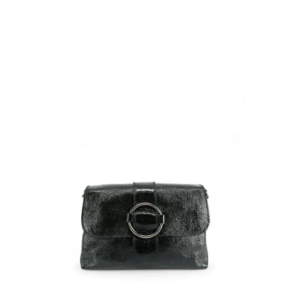 Mini sac en cuir irisé VERONE Noir irisé