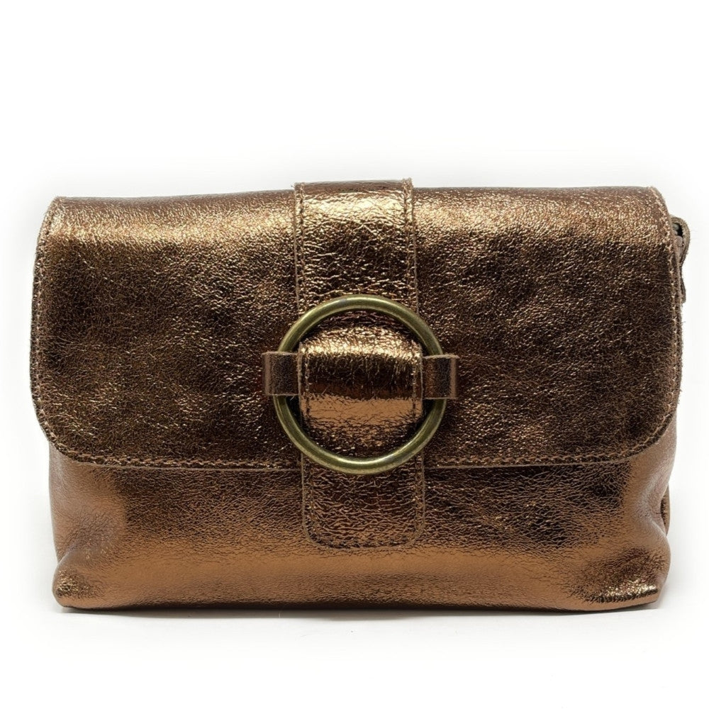 Mini sac en cuir irisé VERONE Bronze